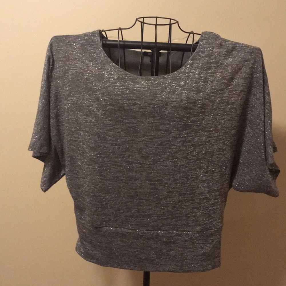 ✂️ APT 9 silver and gray blouse L